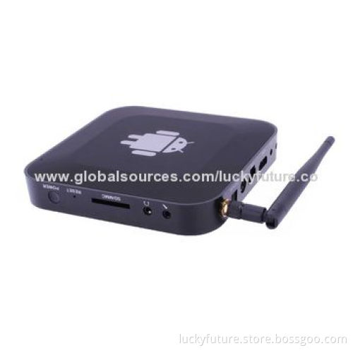 RK3188 Quad-core Android 4.2 HD TV Player with Wi-Fi/BT/2GB/8GB/HDMI/USB2.0/LAN/AV/Remote Control
